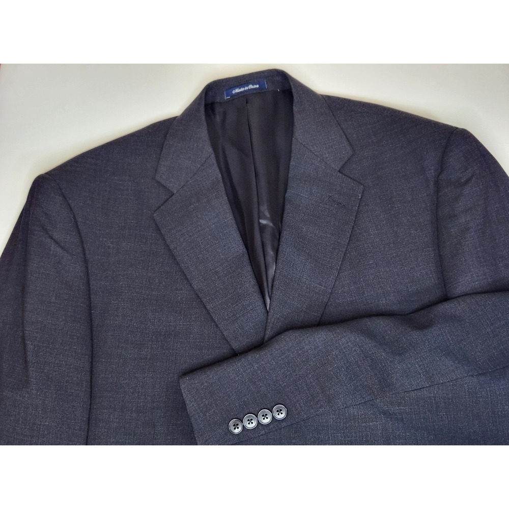 Roundtree and Yorke Suit Jacket Blazer Mens Size 42 Black
